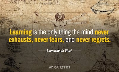 education quote da vinci