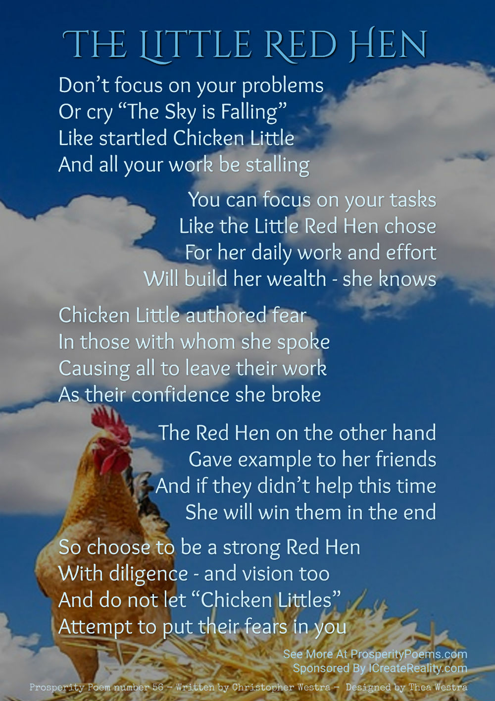 Prosperity Poem - The Little Red Hen