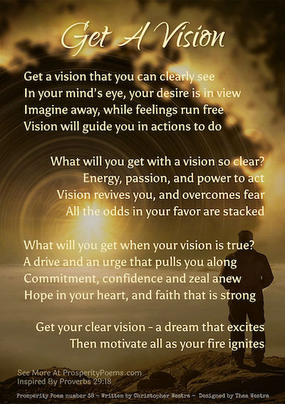 Prosperity Poem 38 - Get a Vision