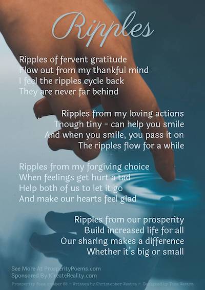 Prosperity Poem Ripples of Gratitude